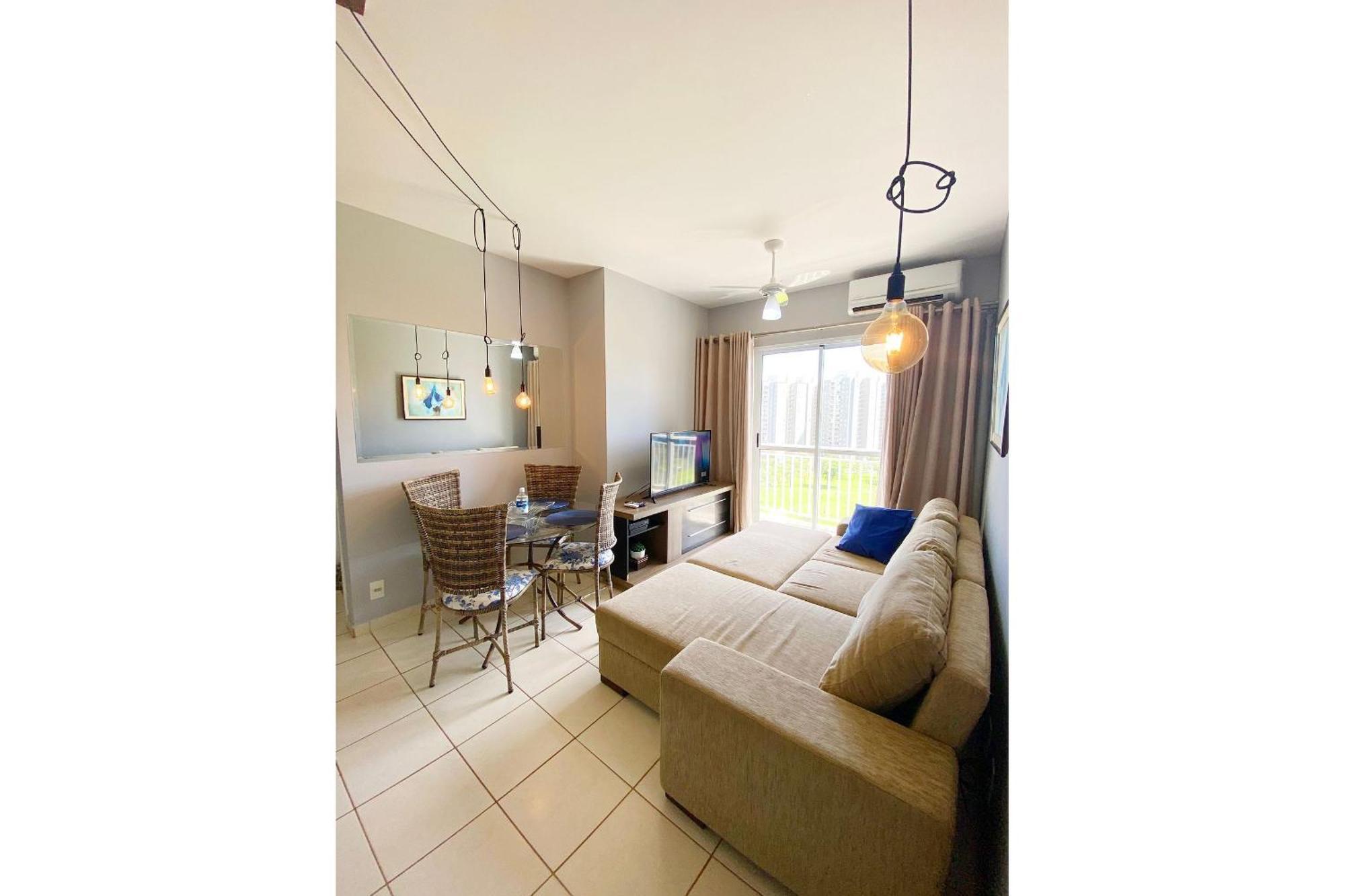 Apto Com 2 Quartos Prox Ao Rib Shopping. Wifi + Ac Lägenhet Ribeirão Preto Exteriör bild